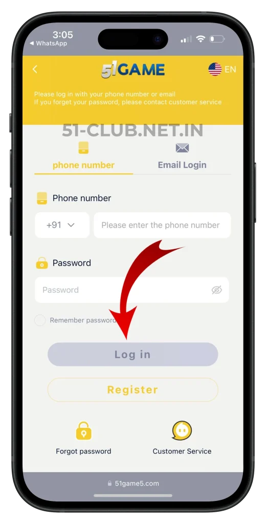 51-club-login-page